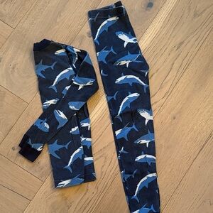 Hanna Anderson Shark Print Pajama Set